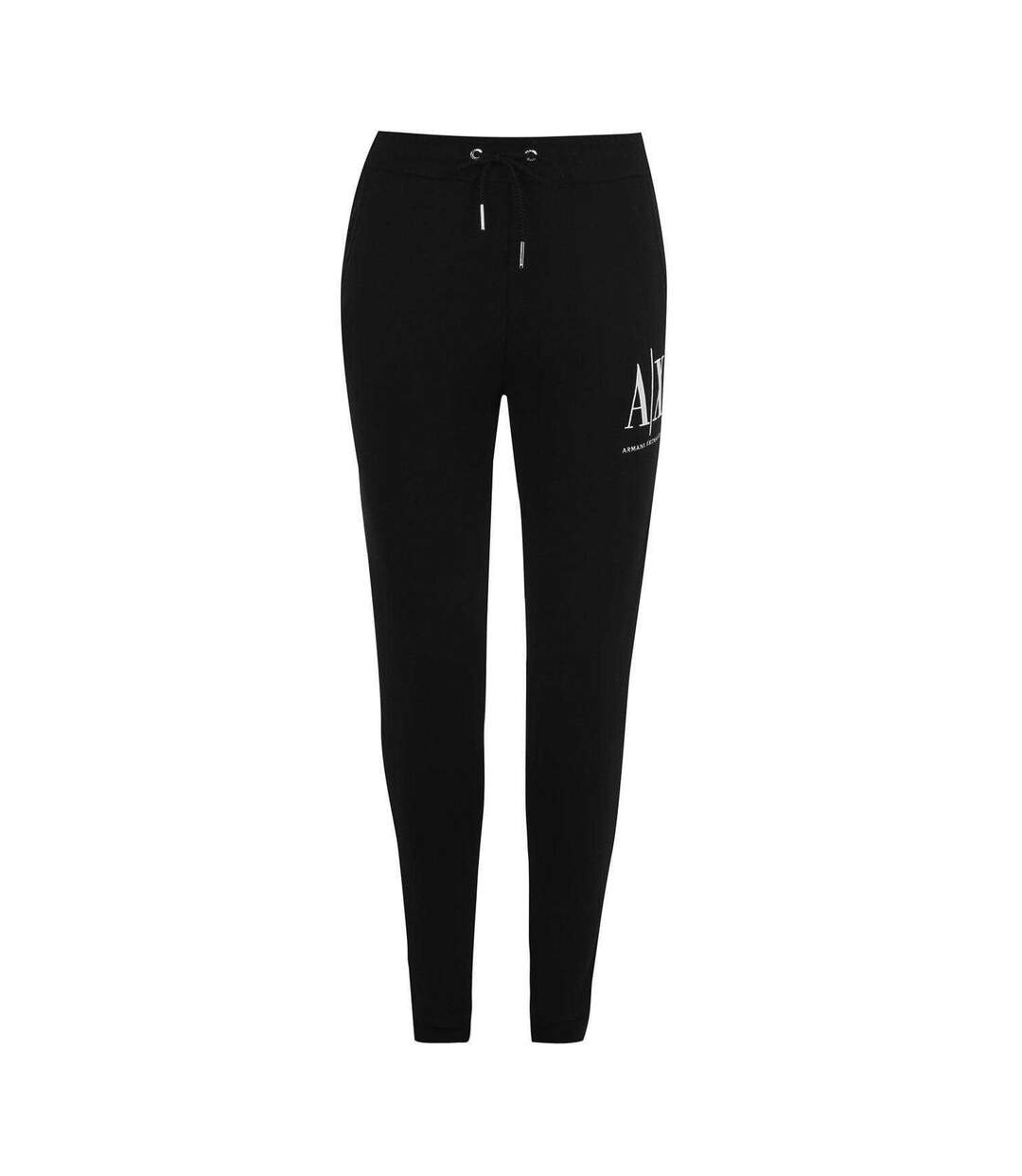 Womens/ladies Cotton Jogging Bottoms Black Armani Exchange-2