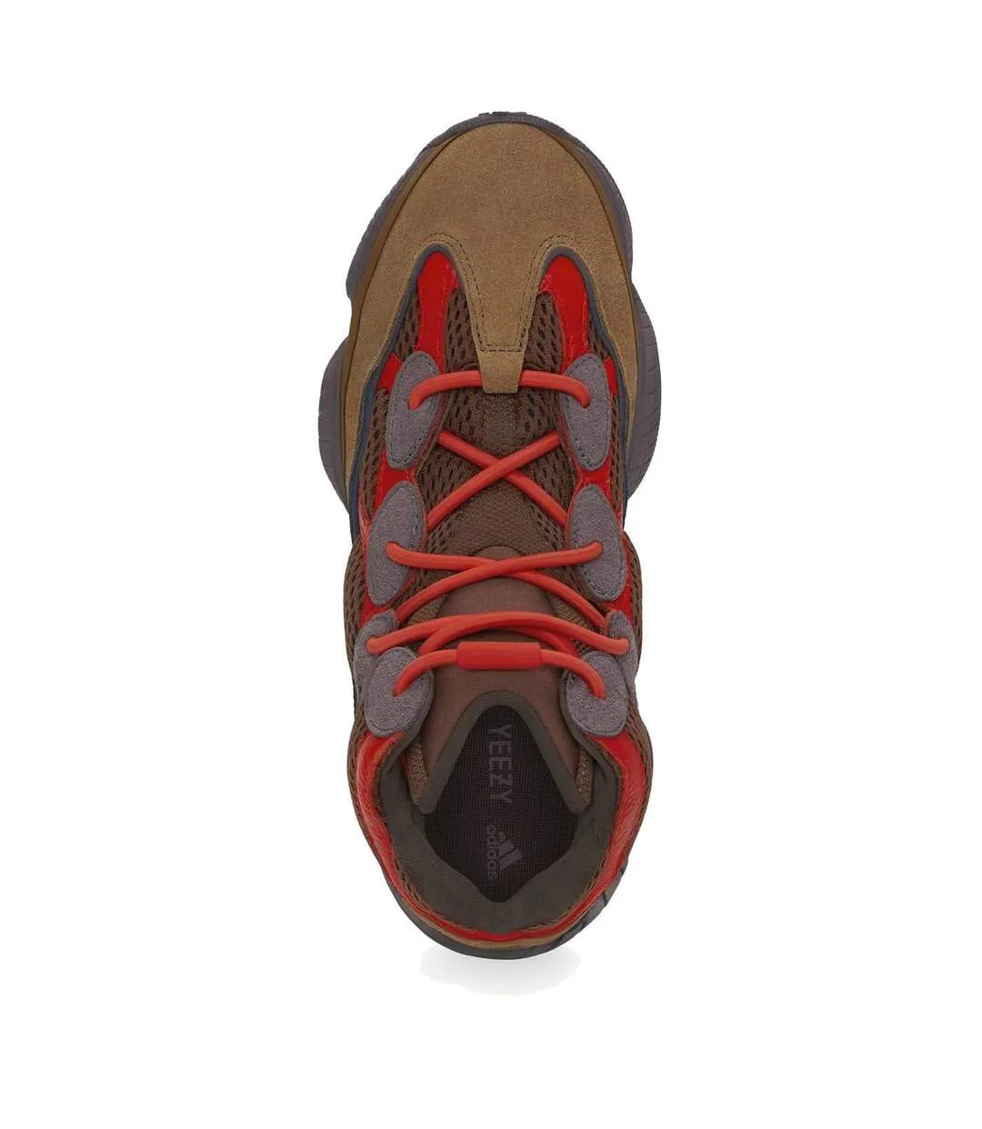 Baskets Montantes Homme Rouge Bordeaux Yeezy-3