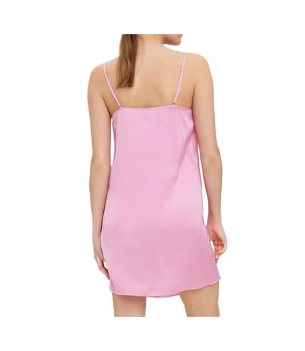 Robe Rose Satin Femme Vero Moda Rie - L