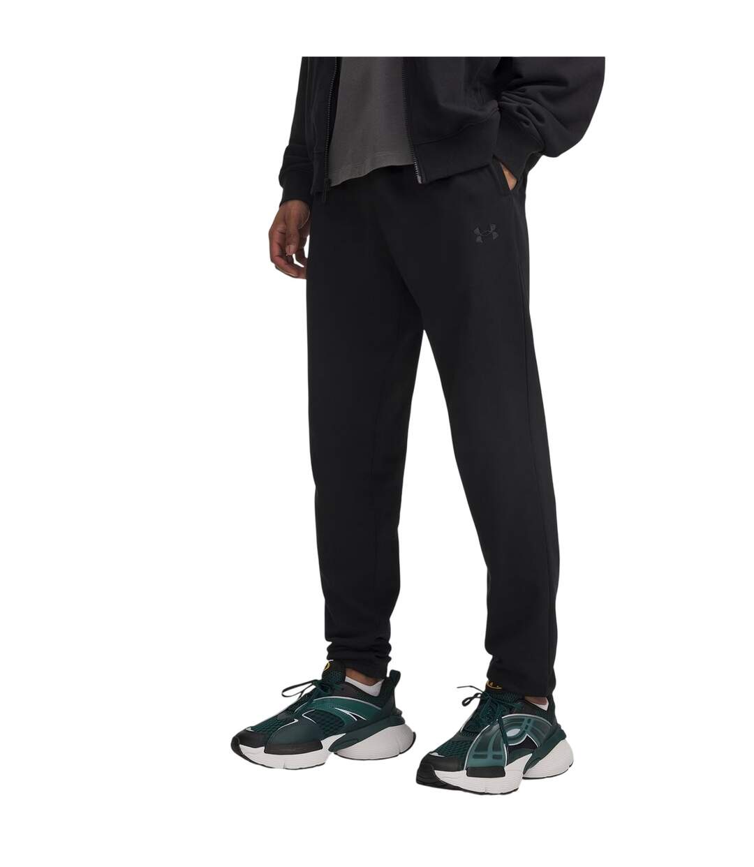 Mens Rival Fleece Joggers Black Black Under Armour-2