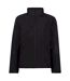 Regatta Reid Mens Softshell Wind Resistant Water Repellent Jacket (Black)