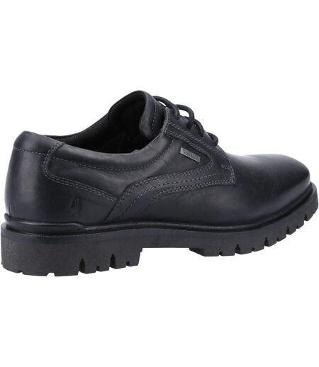 Hush Puppies Mens Parker Leather Oxford Shoes (Black) - UTFS8509