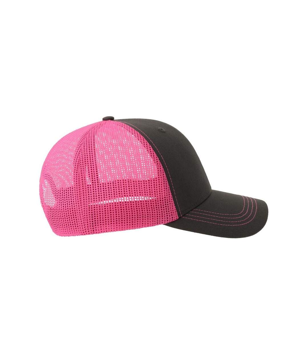 Casquette Trucker Motif/style 6 Panneaux Sonic-s Adulte Gris Foncé Fuchsia Fluo Atlantis Headwear-1