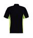 GAMEGEAR Mens Track Classic Polo Shirt (Black/Lime/White)