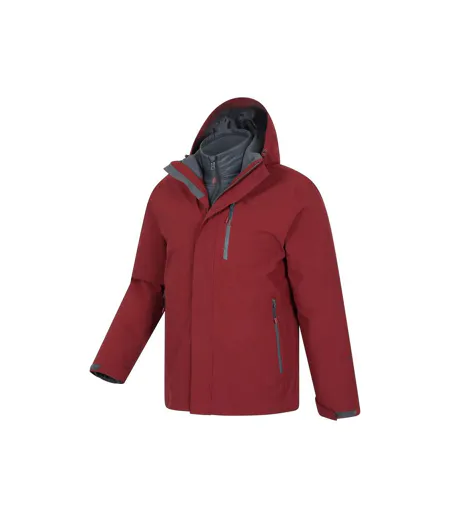Mens Sycamore 3 In 1 Waterproof Jacket Rust Mountain Warehouse