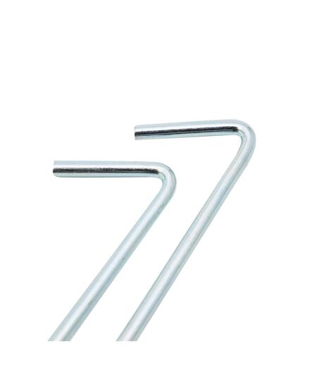7 Piquets De Tente En Acier Taille Unique Argent Regatta