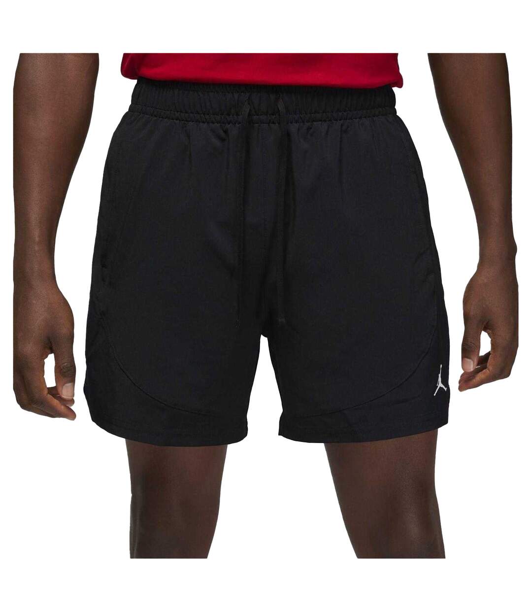 Mens Air Jordan Woven Shorts Black White Nike-2