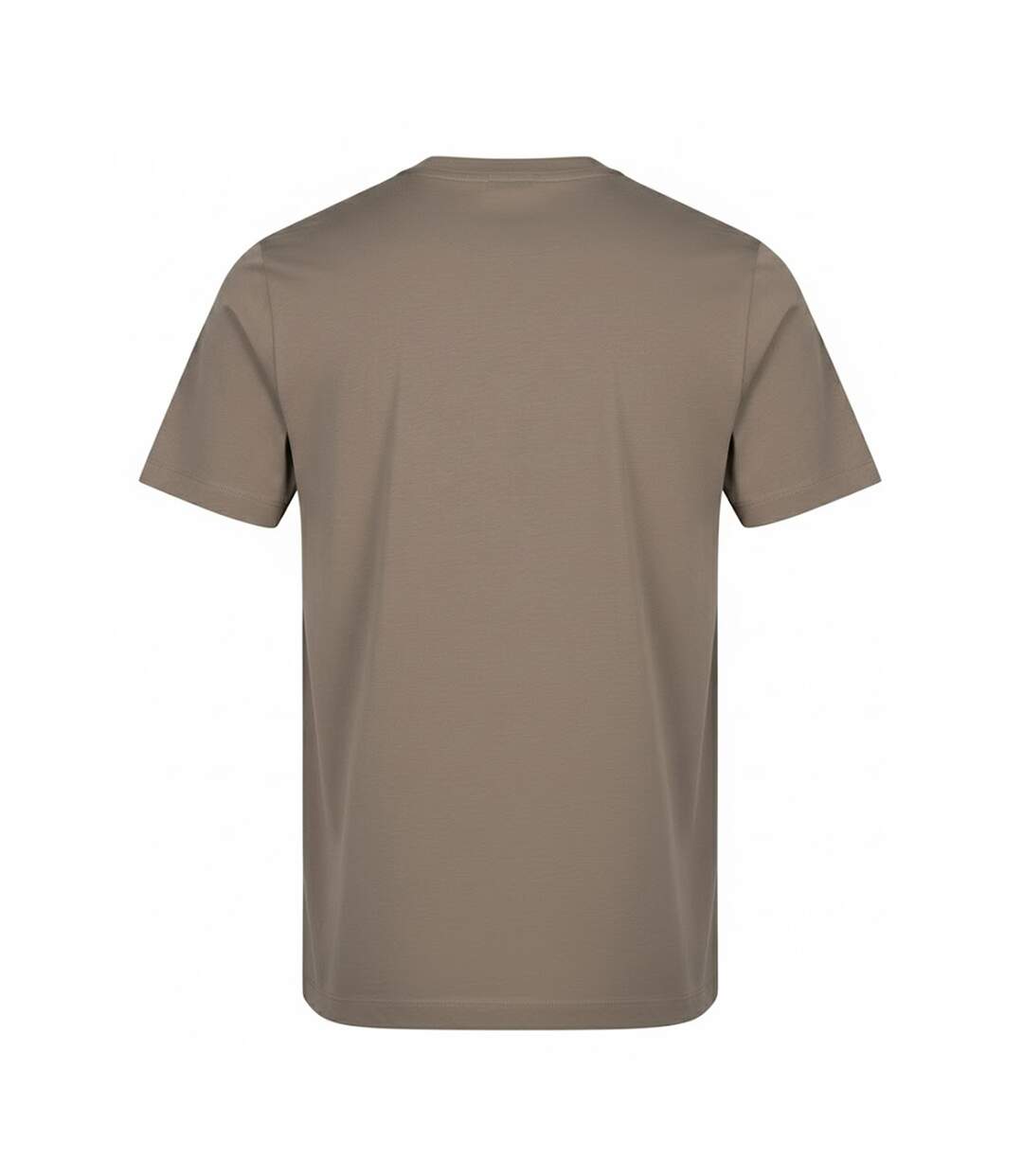 T-shirt Motif/style Uni Homme Marron Moka Awdis-2