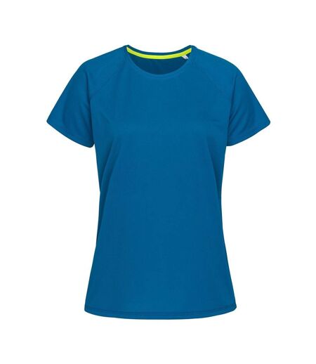 Stedman Womens/Ladies Raglan Mesh T-Shirt (Blue) - UTAB347