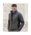 Tee Jays Mens Crossover Padded Jacket (Space Grey/Black)