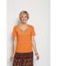 T-shirt brodé droit lien pompoms-1