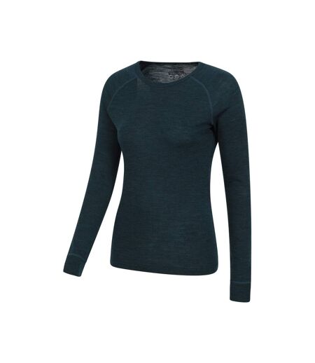 Haut thermique merino femme bleu sarcelle Mountain Warehouse