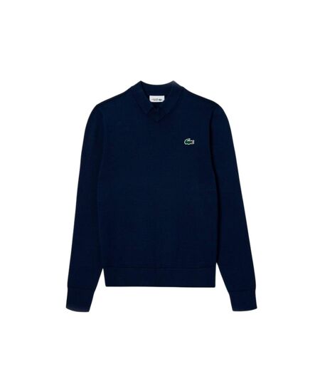 Sweat Manches Longues Motif/style Logo Brodé Femme Bleu Marine Lacoste