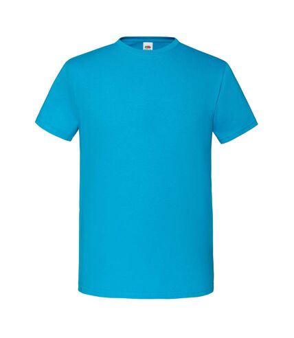 Fruit of the Loom Mens Iconic Premium Ringspun Cotton T-Shirt (Azure Blue)