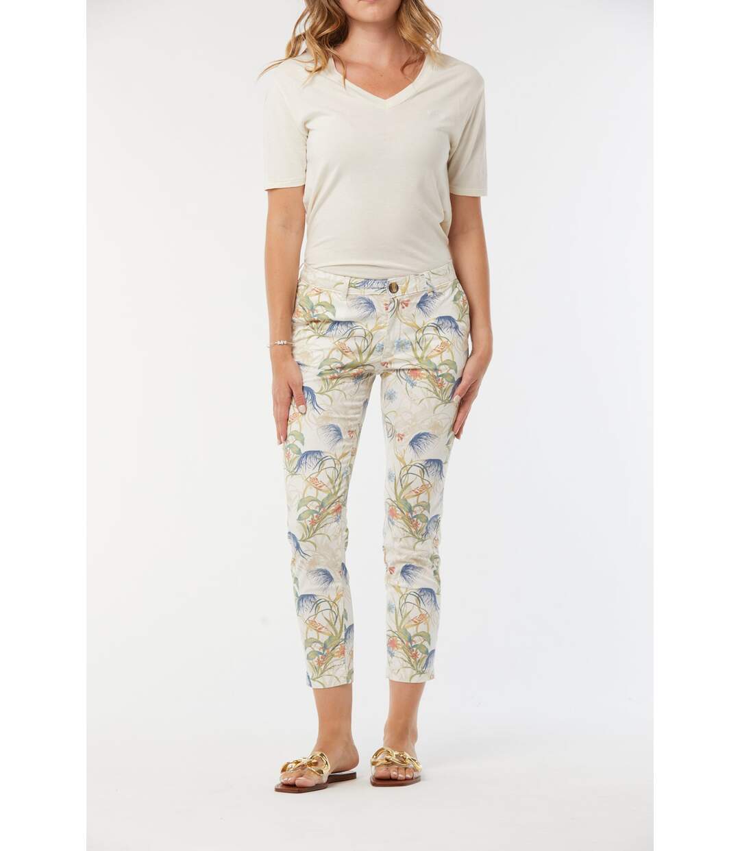 Pantalon JEMILA Marshmallow-3