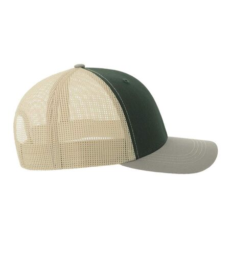 Casquette Trucker Motif/style 6 Panneaux Sonic-s Adulte Vert Bouteille Gris Beige Gris Atlantis Headwear