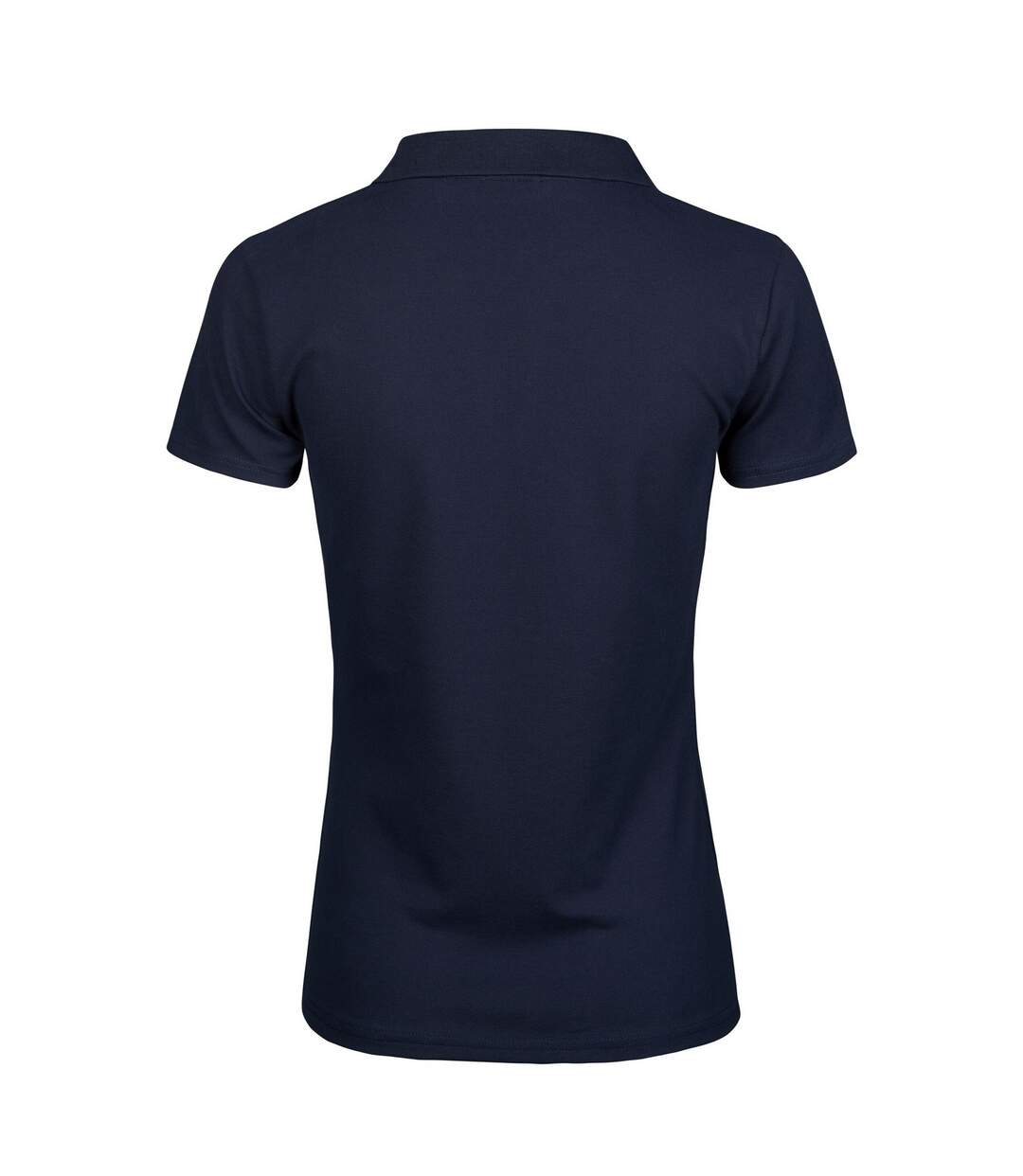 Womens/ladies Luxury Stretch Polo Shirt Navy Tee Jays-2
