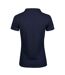 Womens/ladies Luxury Stretch Polo Shirt Navy Tee Jays-2