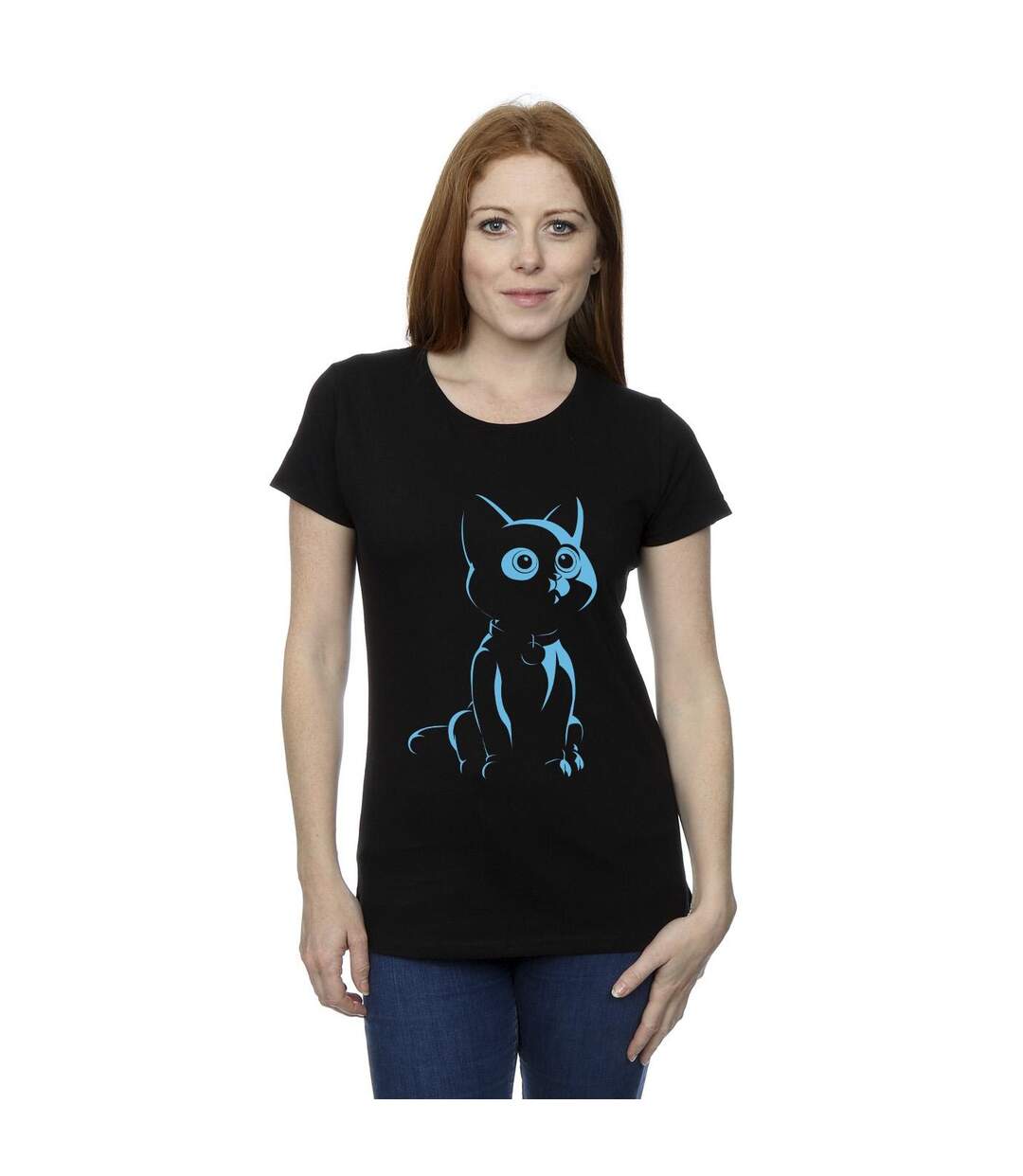 Disney T-shirt en coton Femmes/Ladies Lightyear Sox Cute Stare (Noir) - UTBI29050-2
