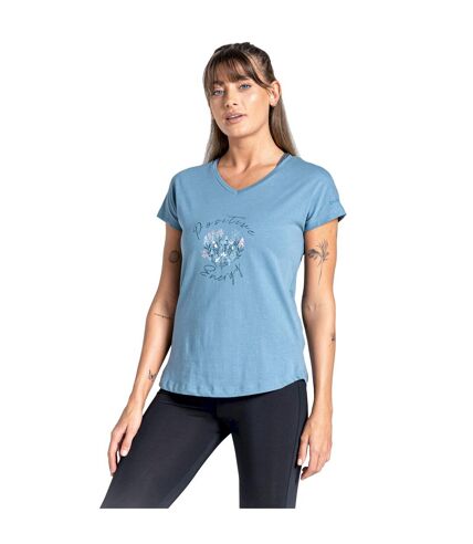 Dare 2B Womens/Ladies Moments II Floral T-Shirt (Bluestone) - UTRG7125