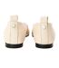 Womens/ladies Fosse Ankle Tie Pumps Coco Milk Steve Madden-2