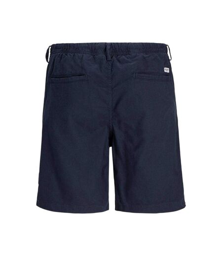 Mens Linen Blend Shorts Dark Navy Jack And Jones