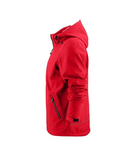 Mens Karting Soft Shell Jacket Red Printer