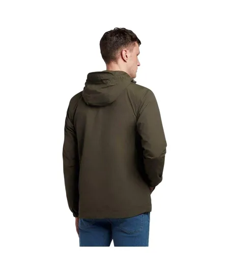 Veste Unie À Capuche Homme Kaki Foncé Lyle & Scott