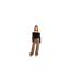 Womens/ladies Ribbed Bardot Jumper Black Brave Soul-1