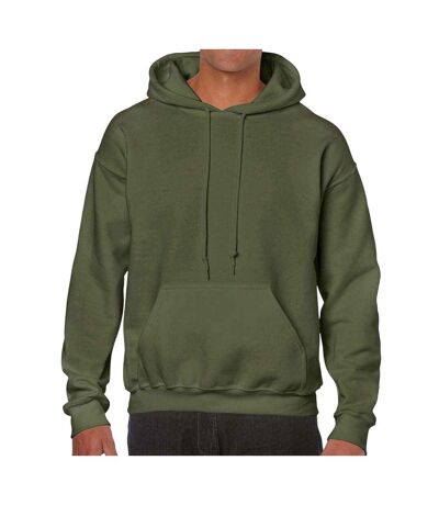 Sweat à capuche homme vert kaki Gildan Gildan