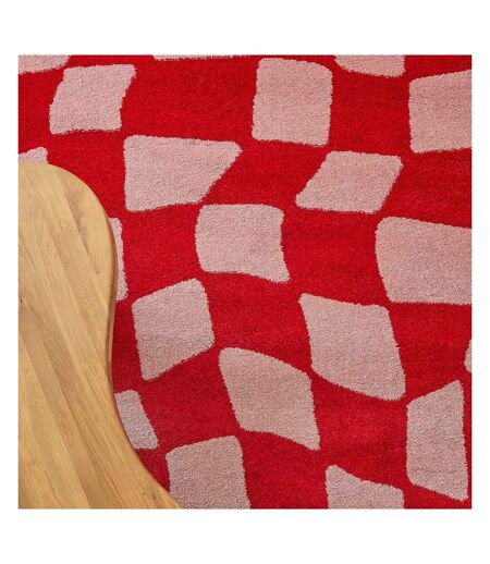 Tapis intérieur à poils longs Swing 383 rouge 200 x 280 cm