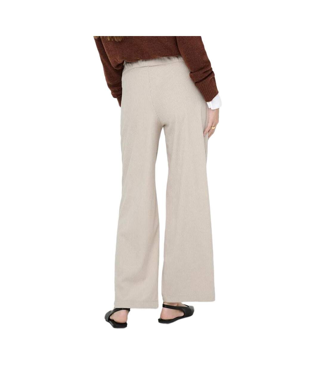 Pantalon beige femme jdy geggos-2