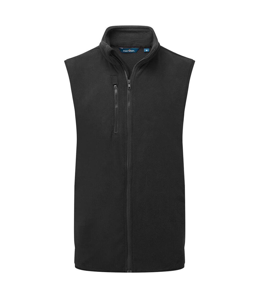 Unisex Adult Eco Fleece Gilet Black Portwest-1