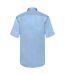 Fruit Of The Loom Mens Short Sleeve Poplin Shirt (Mid Blue) - UTBC404