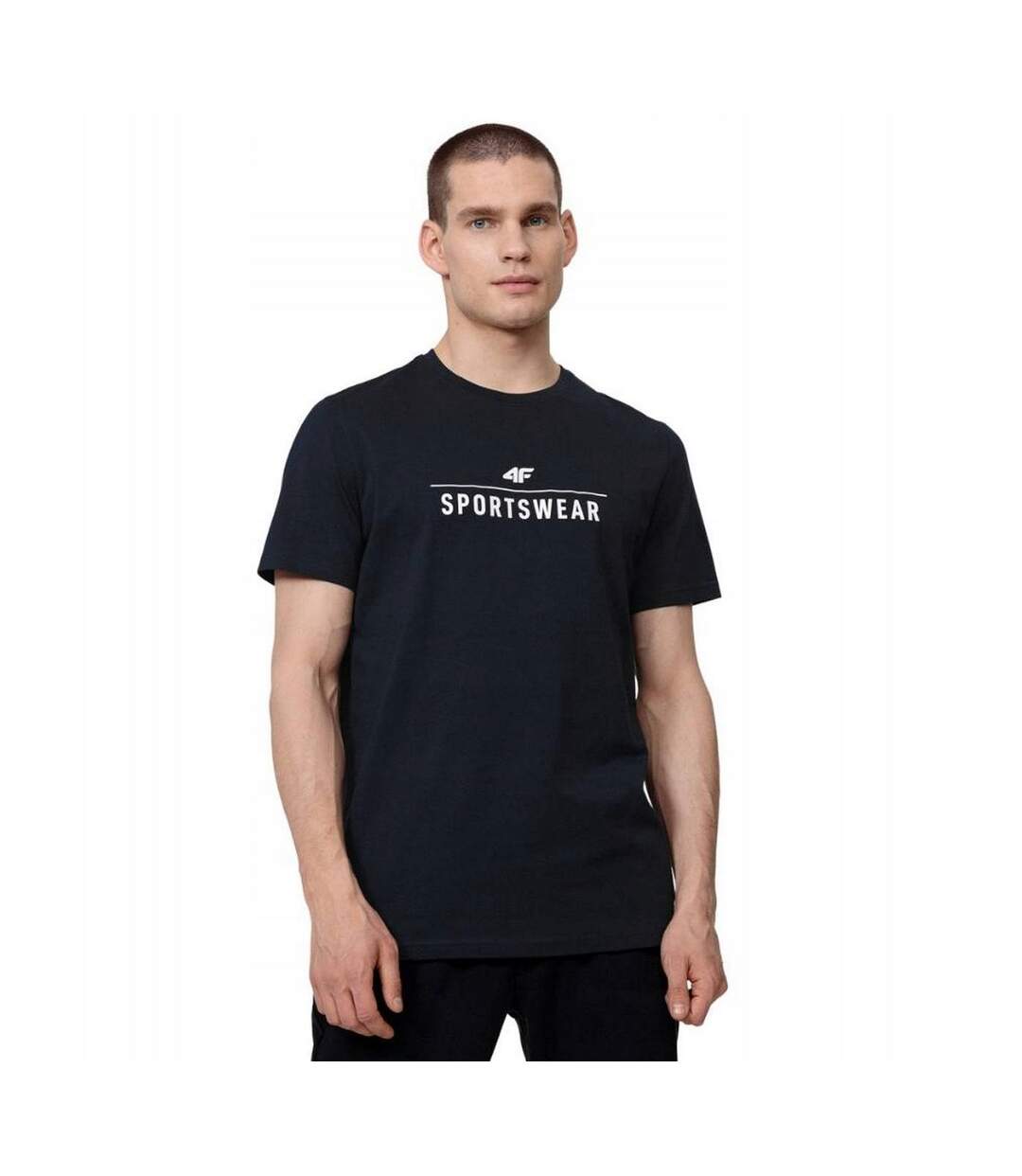T-shirt Motif/style Logo H4z22 Homme Bleu Marine 4F-1
