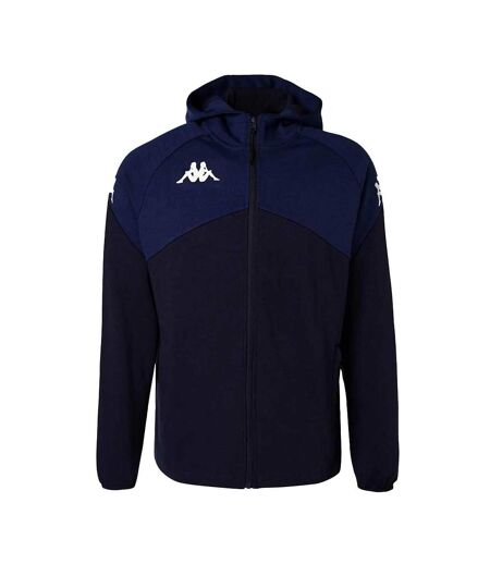 Sweat zippé bleu homme kappa fianto