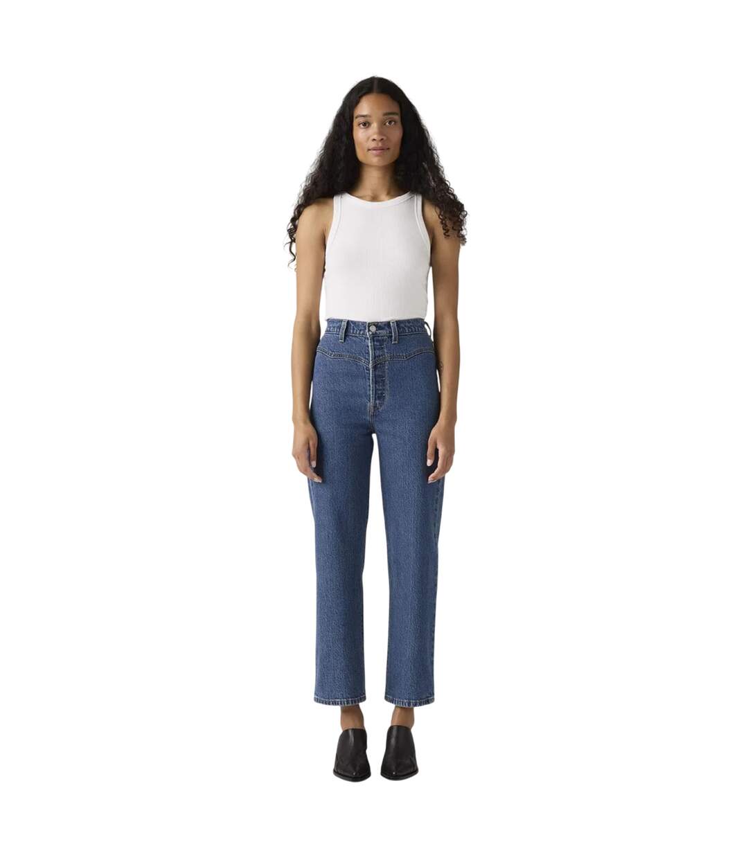 Jean Ribcage Femme Valley Stone Levis-1
