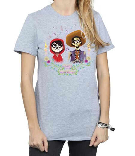 Disney - T-shirt COCO MIGUEL AND HECTOR - Femme (Gris chiné) - UTBI16490