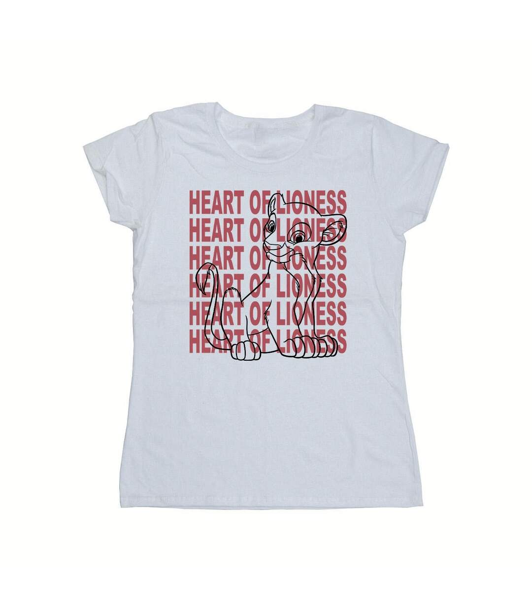 Disney T-shirt en coton Femme/Ladies The Lion King Heart Of A Lioness (Blanc) - UTBI25225-1