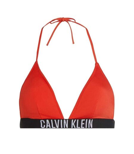Haut De Maillot De Bain Femme Rouge Piment Calvin Klein