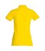 Womens/ladies Premium Stretch Polo Shirt Lemon Clique-2
