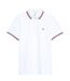 Polo Motif/style Rayure Contrastée Sur Bord Edgeware Homme Blanc Jack Wills-2
