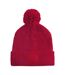 Bonnet Motif/style Écusson Homme Rouge Classique Beechfield-2