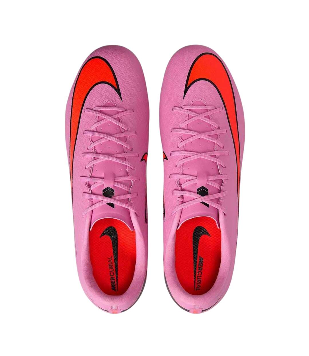 Chaussures De Foot Pour Terrain Ferme Zoom Mercurial Vapor Homme Rose Orange Nike-4