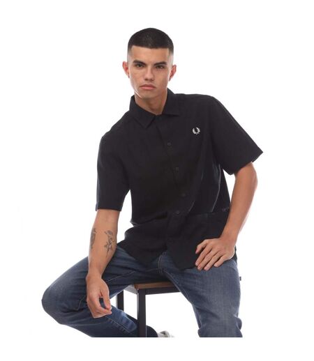Chemise homme noir Fred Perry