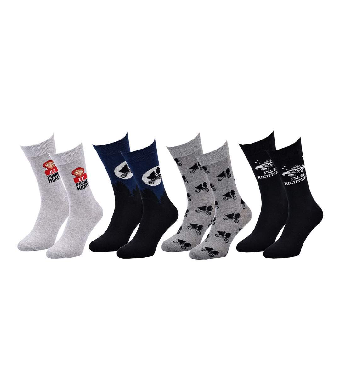 Chaussettes Pack HOMME E.T L'EXTRATERRESTRE - Pack de 4-2