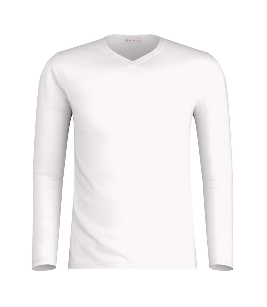 Tee-shirt col V manches longues homme Pur coton