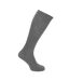 Mens 100% Cotton Ribbed Knee High Socks (Pack Of 3) (Black/Navy/Grey) - UTMB489