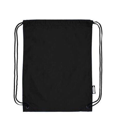 Oriole recycled drawstring backpack one size solid black Bullet