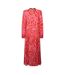 Robe Longue Motif/style Imprimé Léopard Femme Rose Never Fully Dressed-3